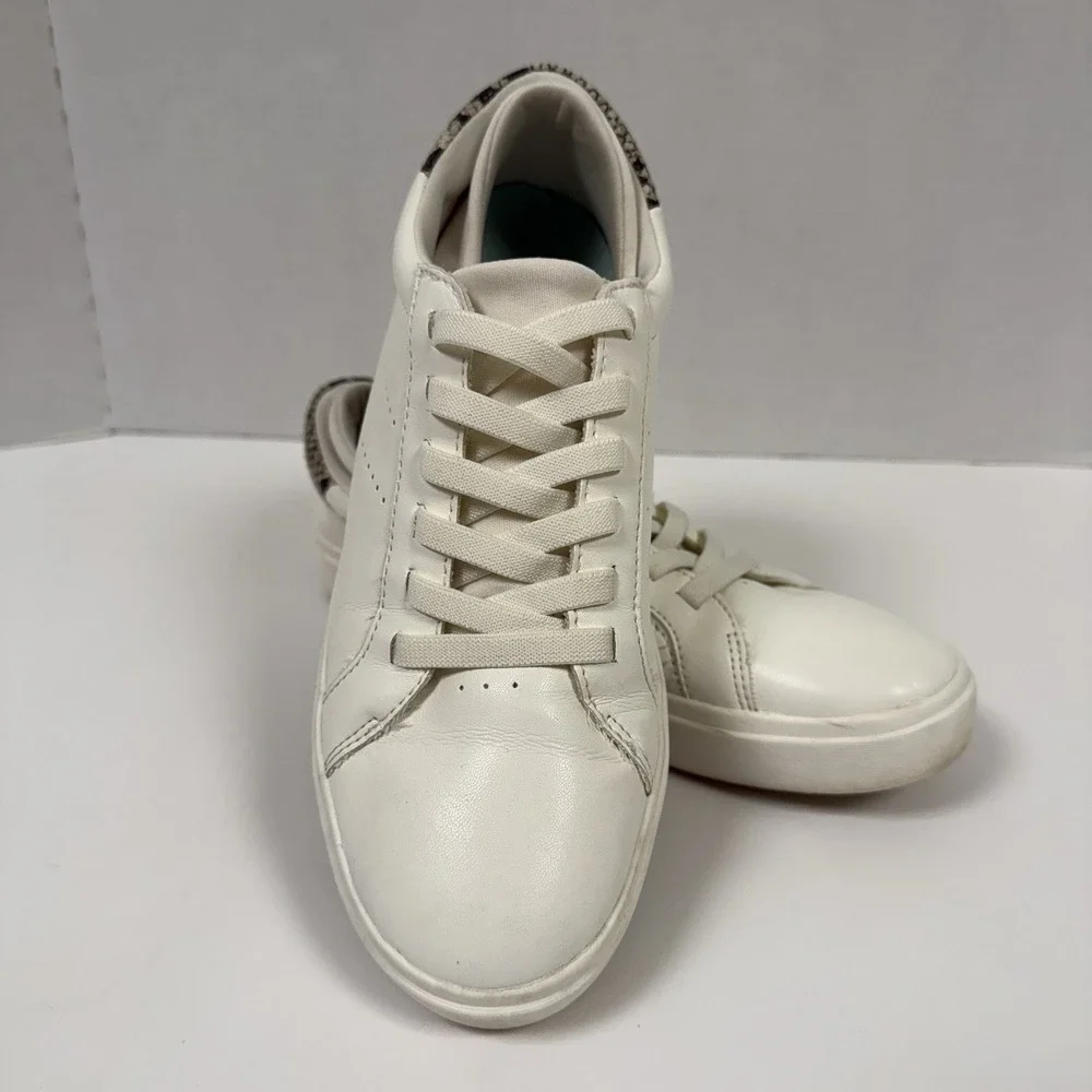 Dr. Scholls Shoes Womens 8 M‎ Wink Lace Up Sneakers White Faux Leather